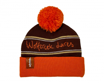 Wolfcreek Lures Classic Pom Pom Beanie - Orange Brown